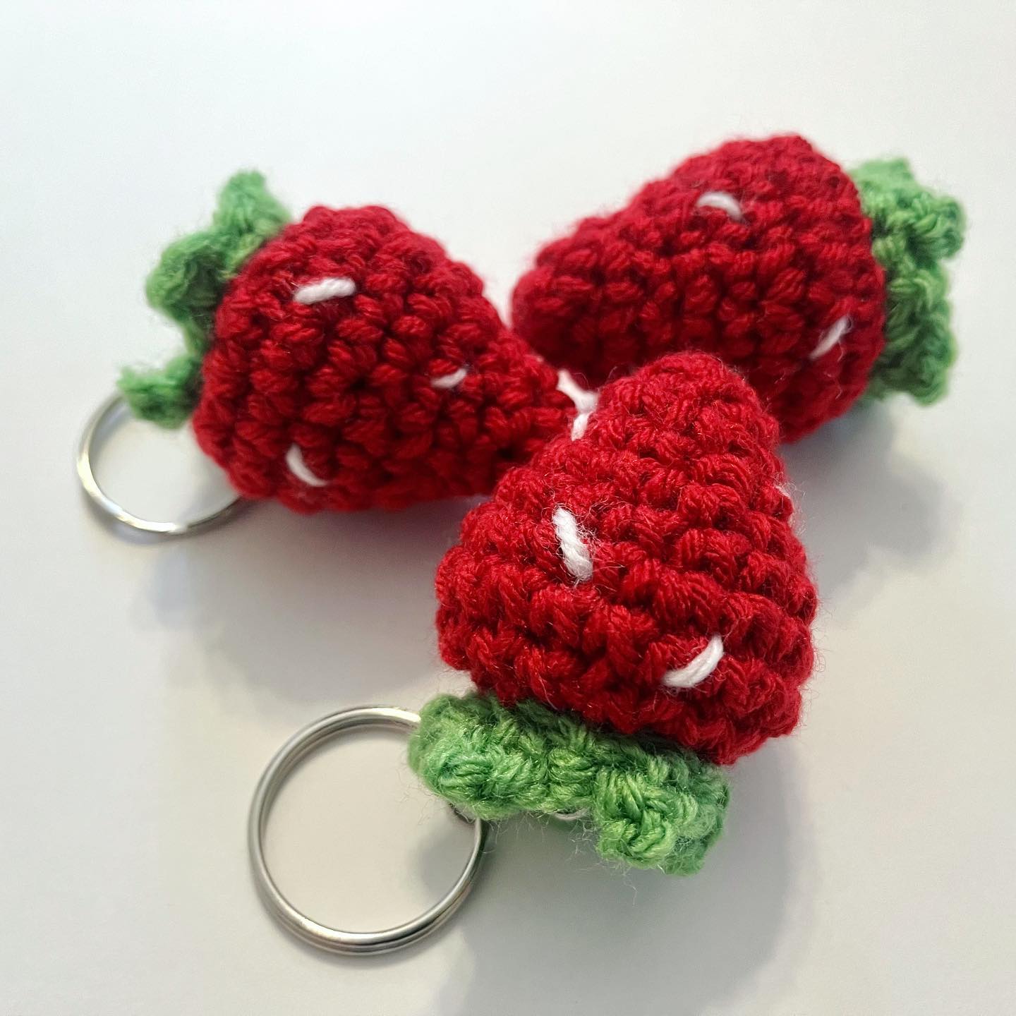 Strawberry Keychain Free Crochet Pattern Free Amigurumi