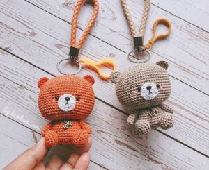 Teddy Bear Keychain Free Amigurumi Pattern – Free Amigurumi