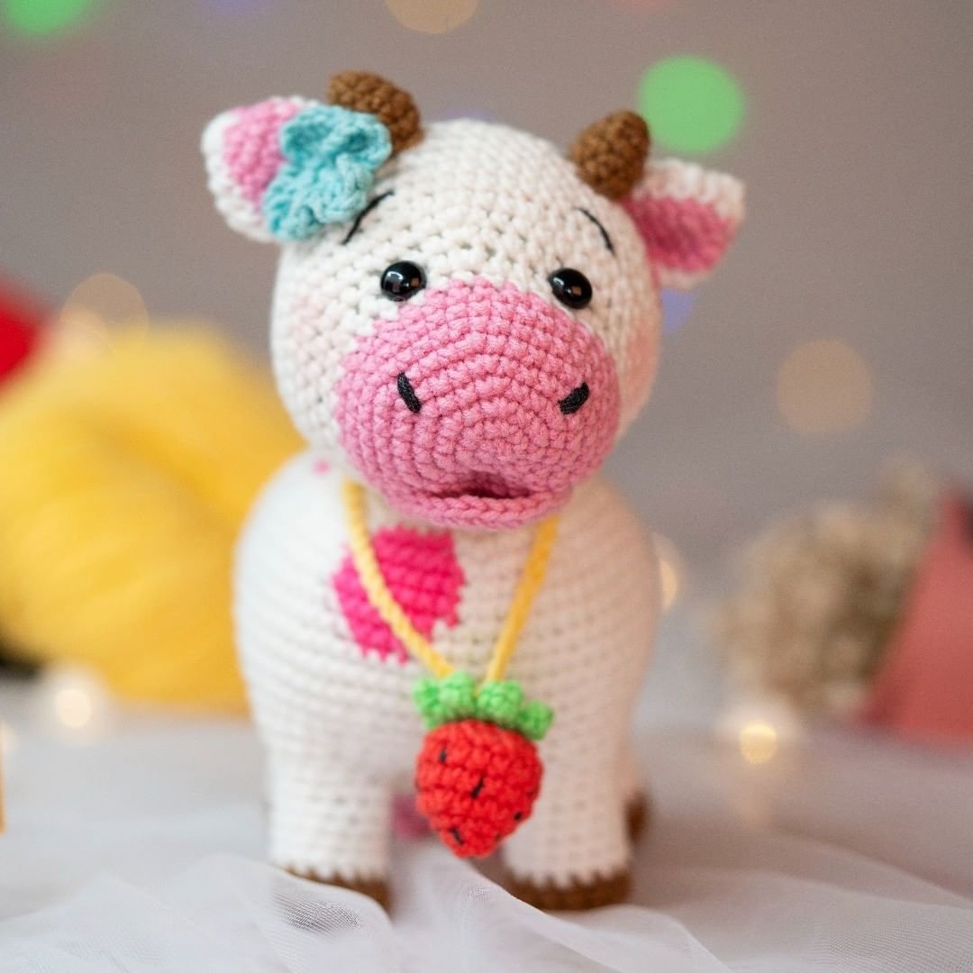 Crochet Cute Cow Amigurumi Free Pattern – Free Amigurumi