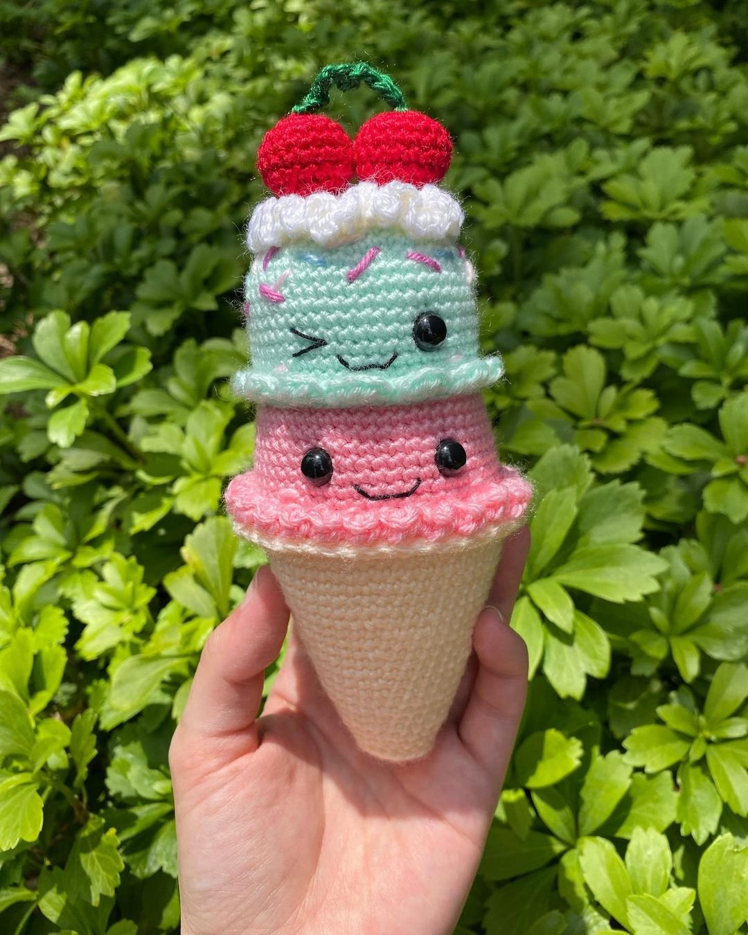 Ice Cream Amigurumi Big & Mini Free Crochet Pattern – Free Amigurumi