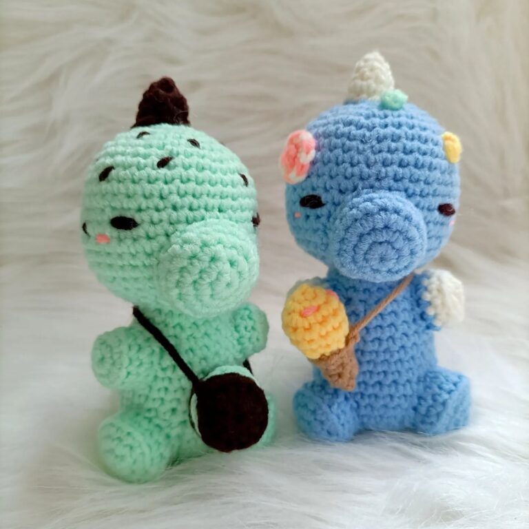 Amigurumi Mİni Dinosaur Free Crochet Pattern - Free Amigurumi