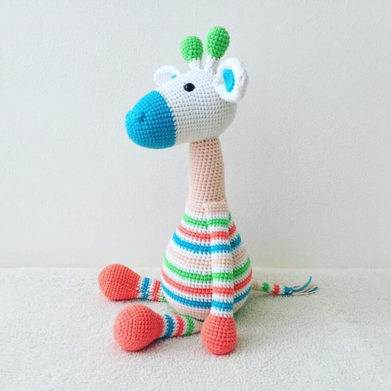 Amigurumi Striped Giraffe Free Crochet Pattern – Free Amigurumi