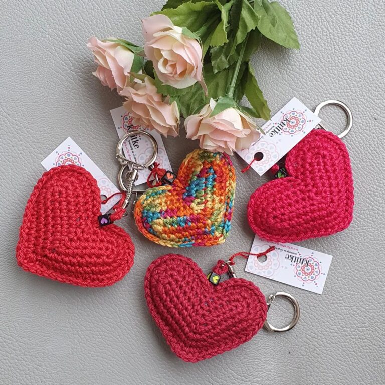 Amigurumi Heart Keychain Free Crochet Pattern Free Amigurumi